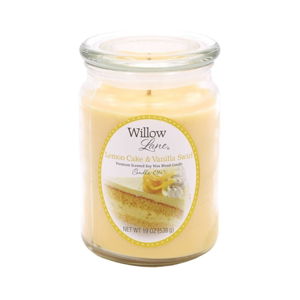 Vonná svíčka ve skle ze sojového vosku s vůní citronového dortu a vanilky Candle-Lite, doba hoření až 115 hodin