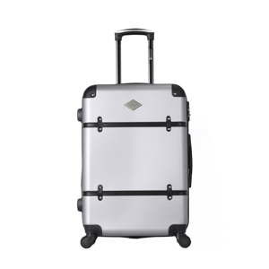 Světle šedý cestovní kufr na kolečkách GERARD PASQUIER Calia Valise Weekend, 64 l