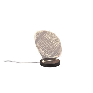 Černá LED stolní lampa (výška 21,5 cm) Football – Trio