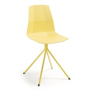 Žlutá jídelní židle La Forma Pixel