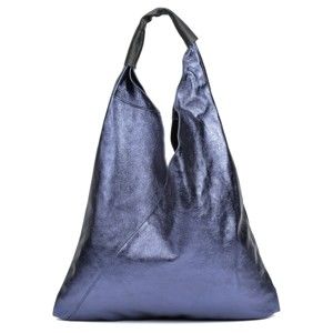 Modrá kožená kabelka Isabella Rhea Lisco Blu