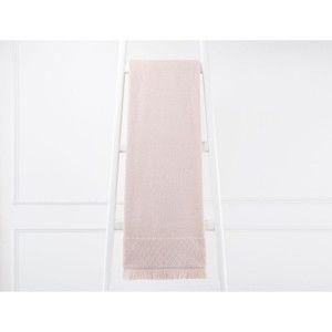 Pudrově růžový bavlněný ručník Eleanor, 70 x 140 cm