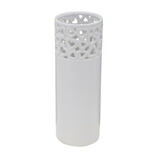 Bílá porcelánová váza Mauro Ferretti Amour, výška 28 cm