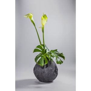 Černá váza Kare Design Elemento, výška 41 cm