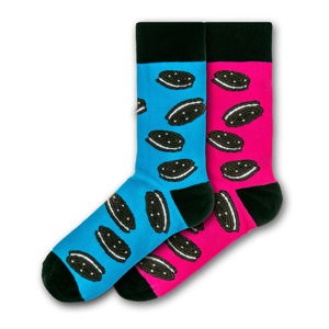 Sada 2 párů barevných ponožek Funky Steps Cookies, velikost 41 - 45