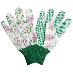 Bílé zahradnické rukavice Esschert Design Plaque