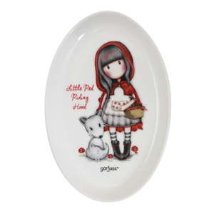 Porcelánový oválný talíř Gorjuss Little Red Riding Hood