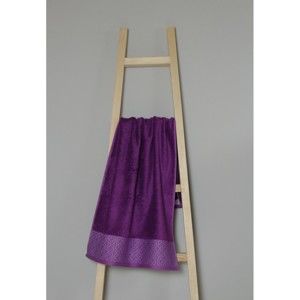Fialový ručník z bavlny a bambusu My Home Plus Spa, 50 x 100 cm