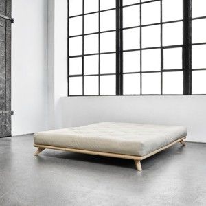 Dvoulůžková postel Karup Design Senza Bed Natural, 160 x 200 cm