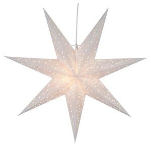 Bílá svítící hvězda Best Season Paperstar Galaxy, 60 cm