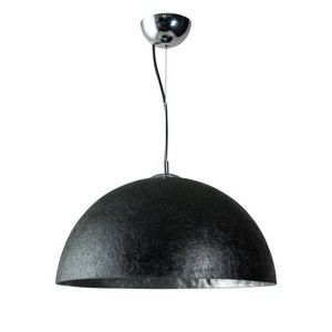 Černostříbrné stropní svítidlo ETH Mezzo Tondo, ⌀ 50 cm