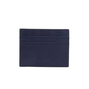 Tmavě modrá pánská kožená peněženka na bankovky a karty Billionaire, 8 x 10 cm