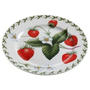 Talířek z kostního porcelánu Maxwell & Williams Orchard Fruits Strawberry, ⌀ 20 cm