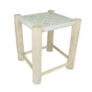 Mintově zelená dřevěná stolička HF Living, 40 x 40 cm