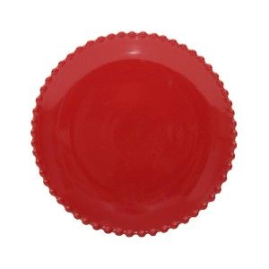 Rubínově červený kameninový dezertní talíř Costa Nova Pearl, ⌀ 22 cm