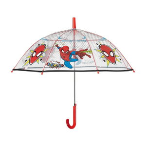 Transparentní dětský deštník odolný vůči větru Ambiance Spiderman Marvel, ⌀ 74 cm