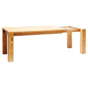 Rozkládací jídelní stůl z dubového dřeva Kare Design Ceena, 240 x 90 cm