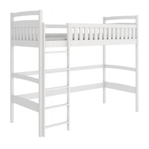 Bílá vyvýšená dětská postel 90x190 cm Mia - Lano Meble