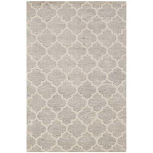 Ručně tuftovaný koberec ve stříbrné barvě Bakero Diamond, 153 x 244 cm