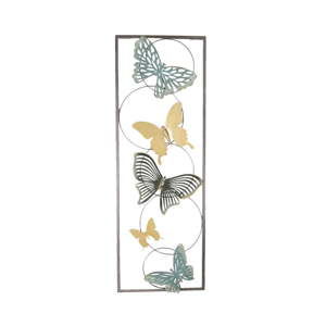 Železná nástěnná dekorace Clayre & Eef Butterflies