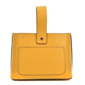 Žlutá kožená kabelka Roberta M Sassa Giallo