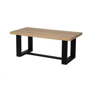 Konferenční stolek s černým podnožím Durbas Style Wood