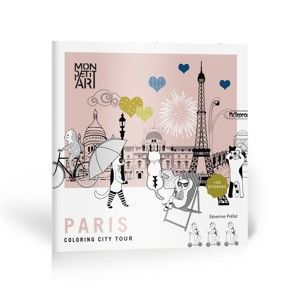 Omalovánky se samolepkami Mon Petit Art City Tour Paris