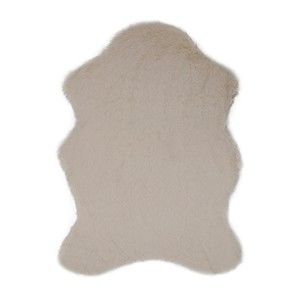 Krémový koberec z umělé kožešiny Tavsantuyu Cream, 80 x 105 cm