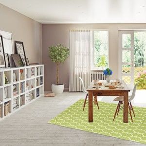 Zelený venkovní koberec Floorita Trellis, 133 x 190 cm