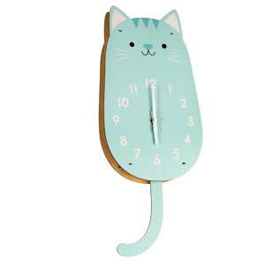 Dřevěné hodiny Rex London Cookie The Cat