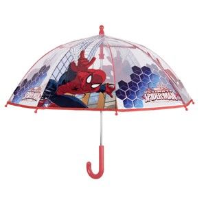 Dětský transparentní holový deštník Birdcage Spiderman, ⌀ 64 cm