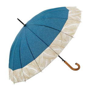 Modrý holový deštník Ambiance Tropical, ⌀ 105 cm