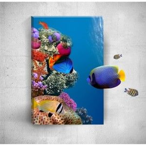 Nástěnný 3D obraz Mosticx Underwater Fish, 40 x 60 cm