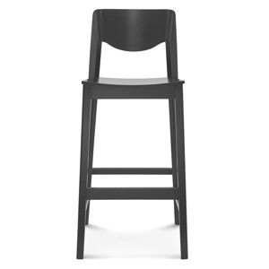 Černá barová dřevěná židle Fameg Ingred