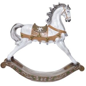 Keramický dekorativní houpací koník Ewax, výška 47,5 cm