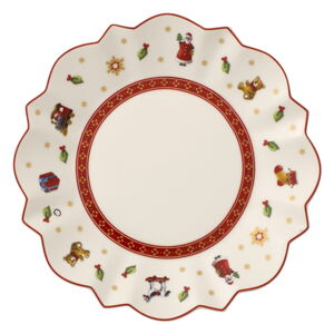Bílý porcelánový talíř s vánočním motivem Villeroy & Boch, ø 18 cm