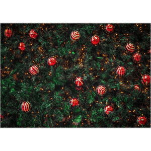 Koberec Vitaus Christmas Period Red Balls, 50 x 80 cm