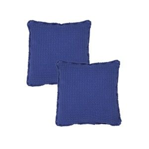 Sada 2 modrých povlaků na polštář z bavlny Casa Di Bassi, 45 x 45 cm
