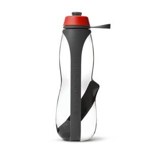 Šedo-červená sportovní filtrační lahev s binchotanem Black + Blum Eau Good Duo, 700 ml