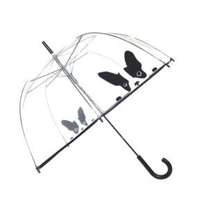 Transparentní holový deštník Ambiance Birdcage Dog, ⌀ 84 cm