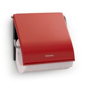 Červený držák na toaletní papír Brabantia Spa