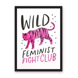 Plakát Ohh Deer Wild Feminist, 29,7 x 42 cm