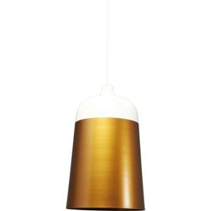 Bílé stropní svítidlo s detaily ve zlaté barvě Kare Design La Oila, ⌀ 33 cm