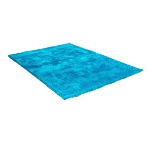 Modrý koberec s příměsí bavlny Cotex Donare, 70 x 140 cm