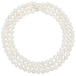 Náhrdelník s bílými perlami Perldesse Muschel, ⌀ 0,6 x délka 90 cm