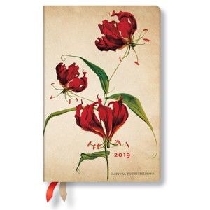 Denní diář na rok 2019 Paperblanks Gloriosa Lily, 368 stran