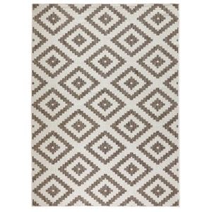Hnědý vzorovaný oboustranný koberec Bougari Malta, 160 x 230 cm