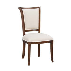 Bílá polstrovaná buková jídelní židle Folke Amore