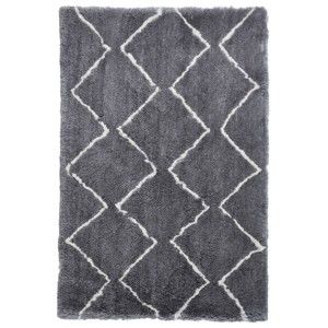 Tmavě šedý koberec Think Rugs Morocco Dark, 120 x 170 cm