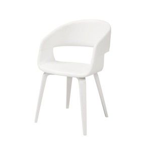 Bílá jídelní židle Interstil Nova Poplar